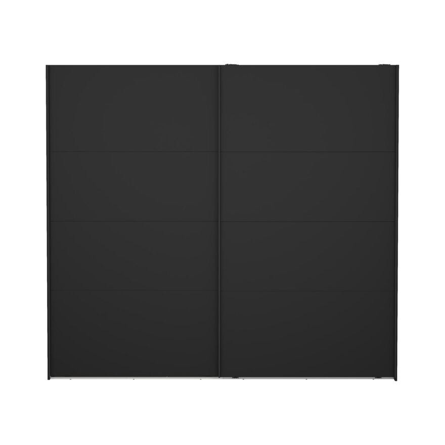 NORDEN Skyvedørsgarderobe 245x220 cm i Svart