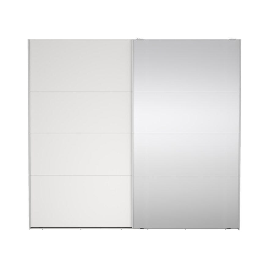NORDEN Skyvedørsgarderobe 245x220 cm i Hvit