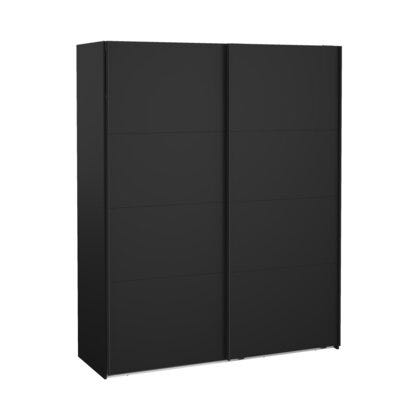 NORDEN Skyvedørsgarderobe 180x220 cm i Svart