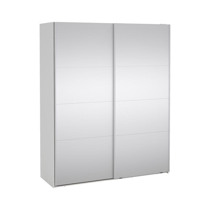 NORDEN Skyvedørsgarderobe 180x220 cm i Hvit