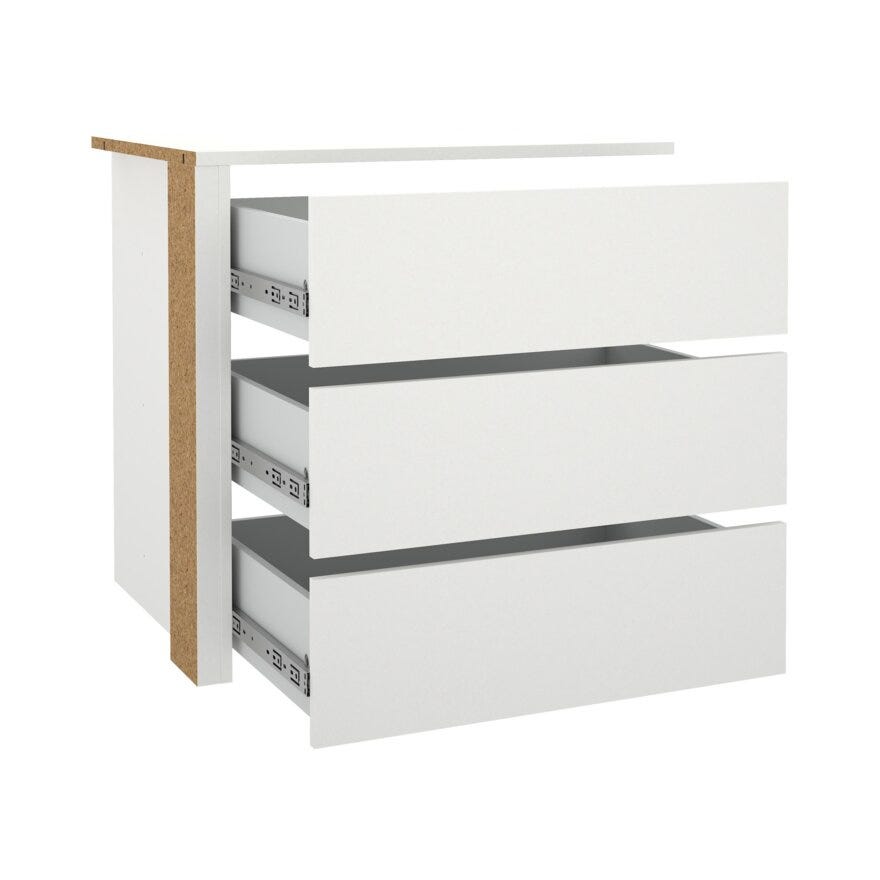 NORDEN Skuffeseksjon 71.25x55.1 cm i Hvit
