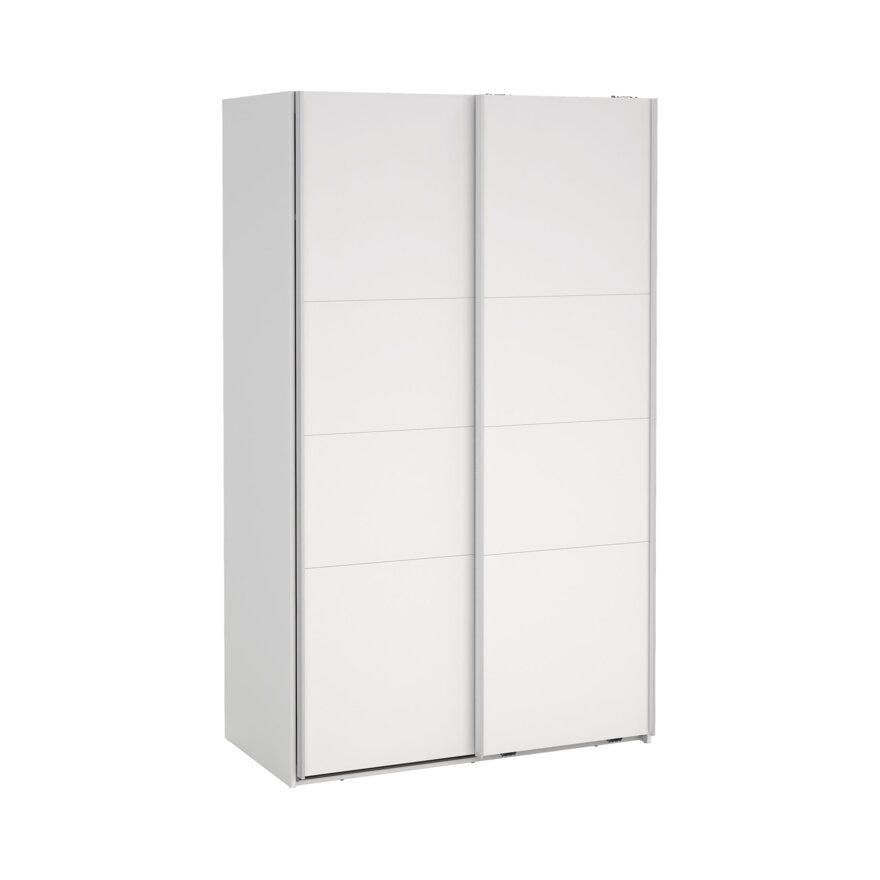 NORDEN Skyvedørsgarderobe 120x200 cm i Hvit