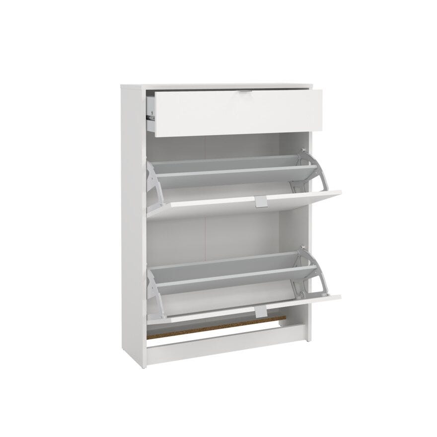 SHOES Skoskap 70x24 cm i Hvit