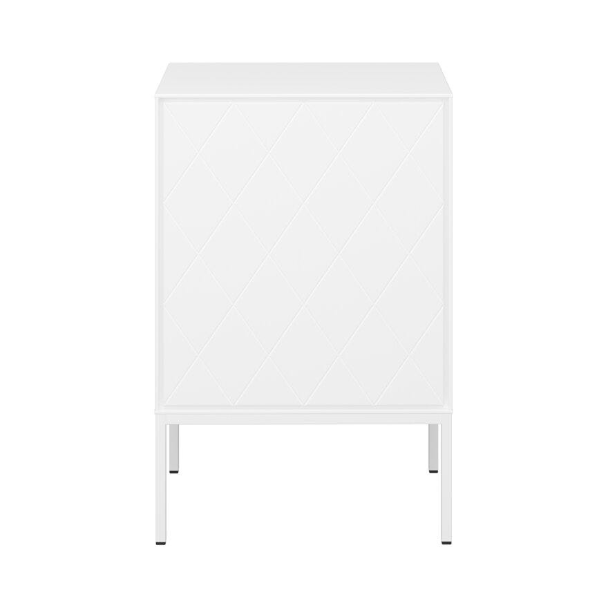 SLIMLINE HARLEKIN Nattbord 50x40 cm i Hvit