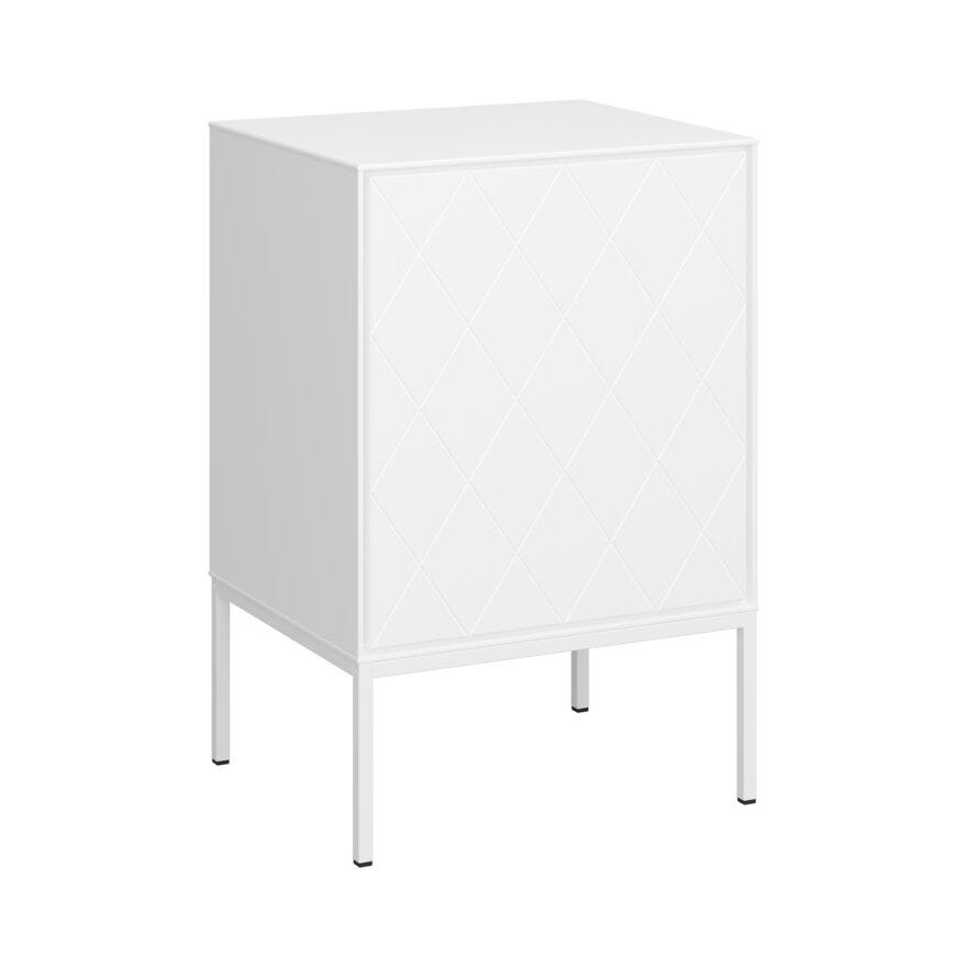 SLIMLINE HARLEKIN Nattbord 50x40 cm i Hvit