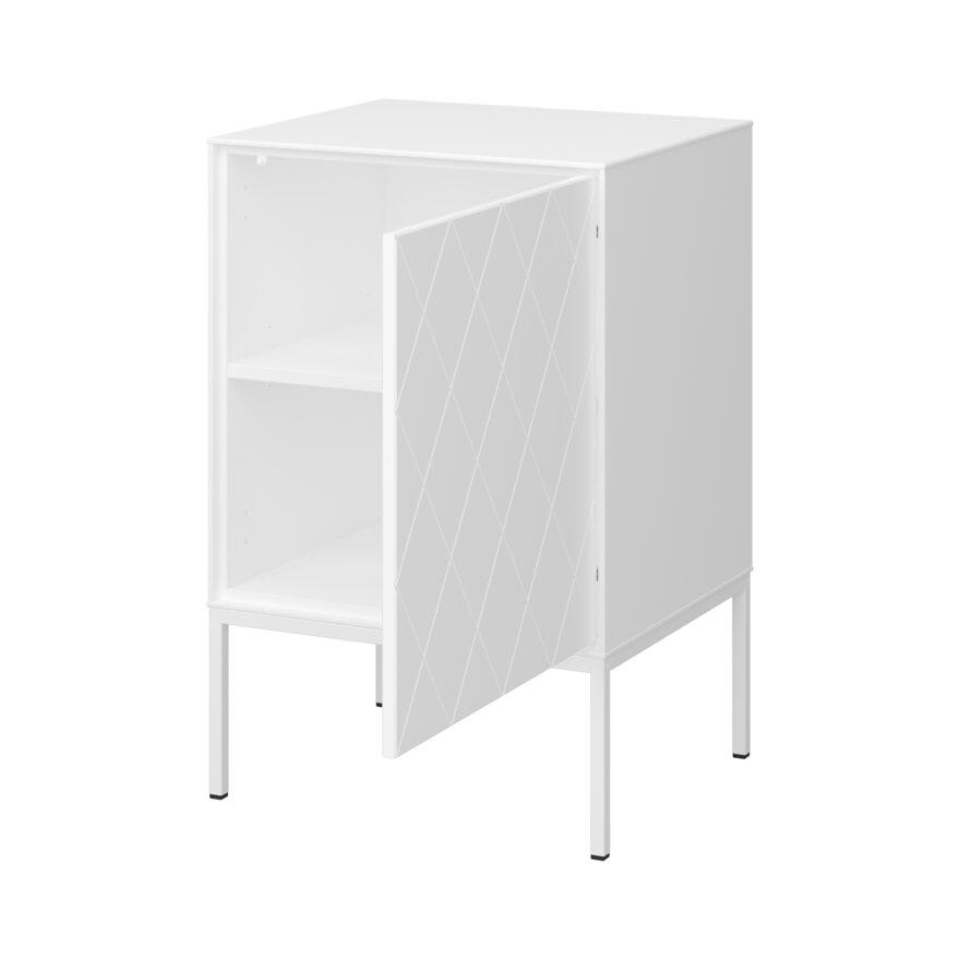 SLIMLINE HARLEKIN Nattbord 50x40 cm i Hvit