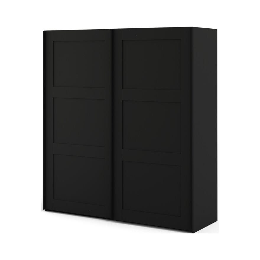 VERONA Skyvedørsgarderobe 182X60 cm i Svart