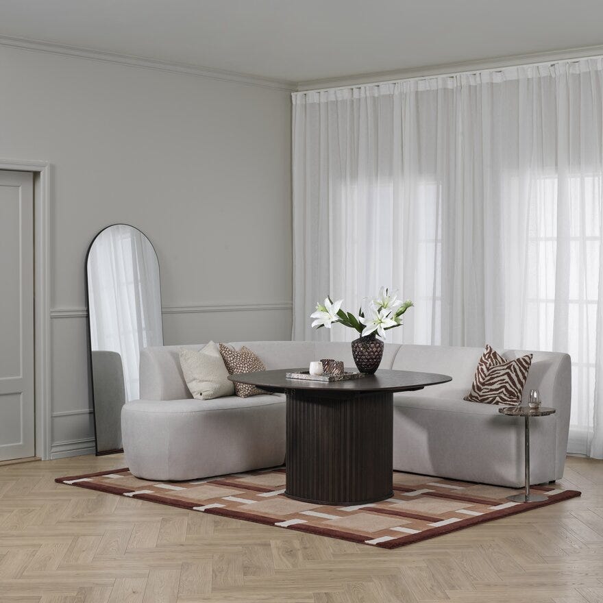 AURA Teppe 200x290 cm i Rosa
