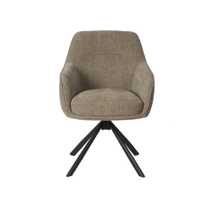 AVOLA Spisestol med armlene i Beige/natur