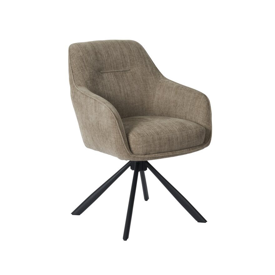 AVOLA Spisestol med armlene i Beige/natur