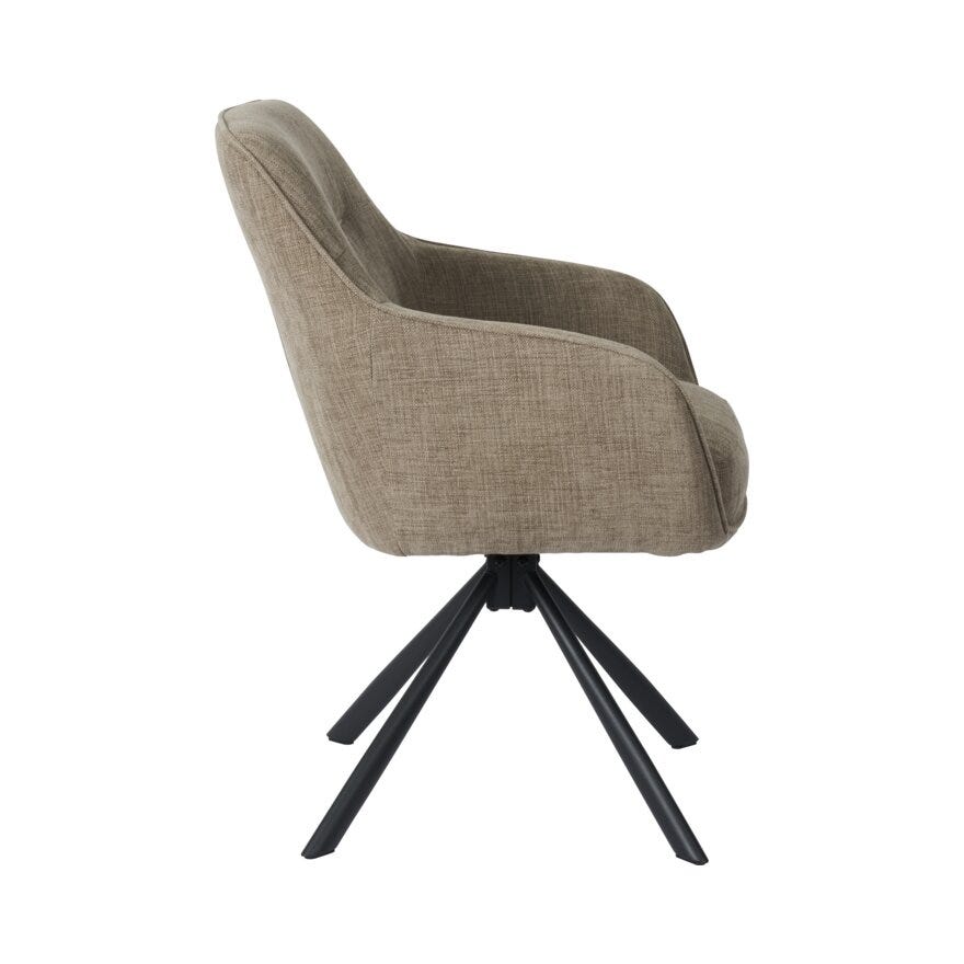 AVOLA Spisestol med armlene i Beige/natur