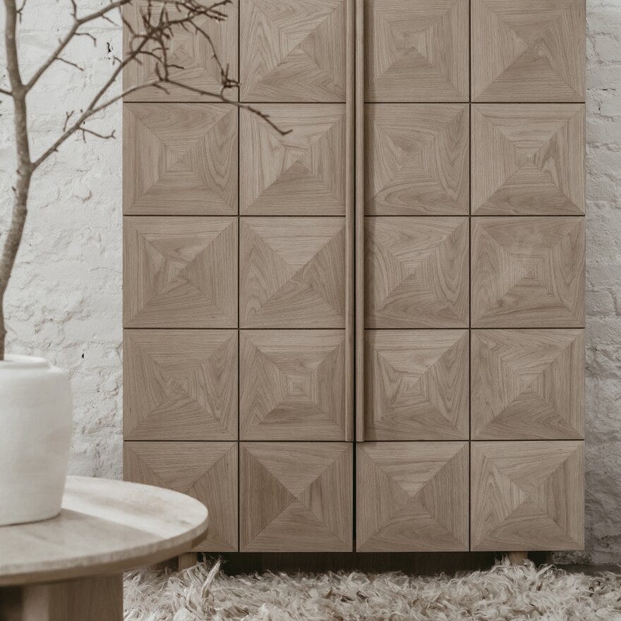 Bohus Exclusive by Storm Storm BYBLOS Skap 120x46 cm i Beige/natur designet av Storm Pedersen