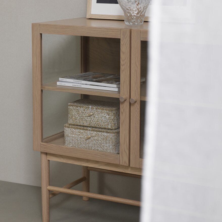 ELBA Skjenk 140x43 cm i Beige/natur