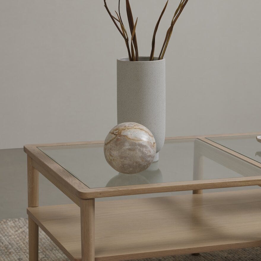 ELBA Sofabord 120x60 cm i Beige/natur