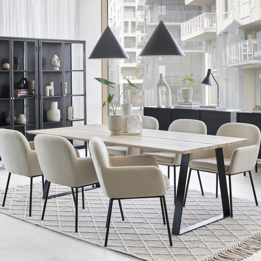 TANGER Teppe 200x290 cm i Beige/natur