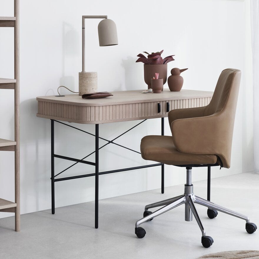 Stressless VANILLA (L) Kontorstol med armlene Lav i Brun