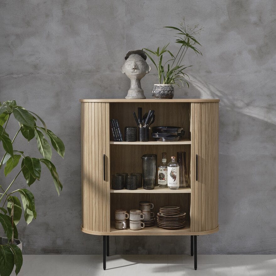 NOLA Skap 100x40 cm i Beige/natur