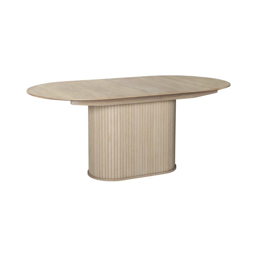 NOLA Ovalt spisebord 95x180 cm i Beige/natur