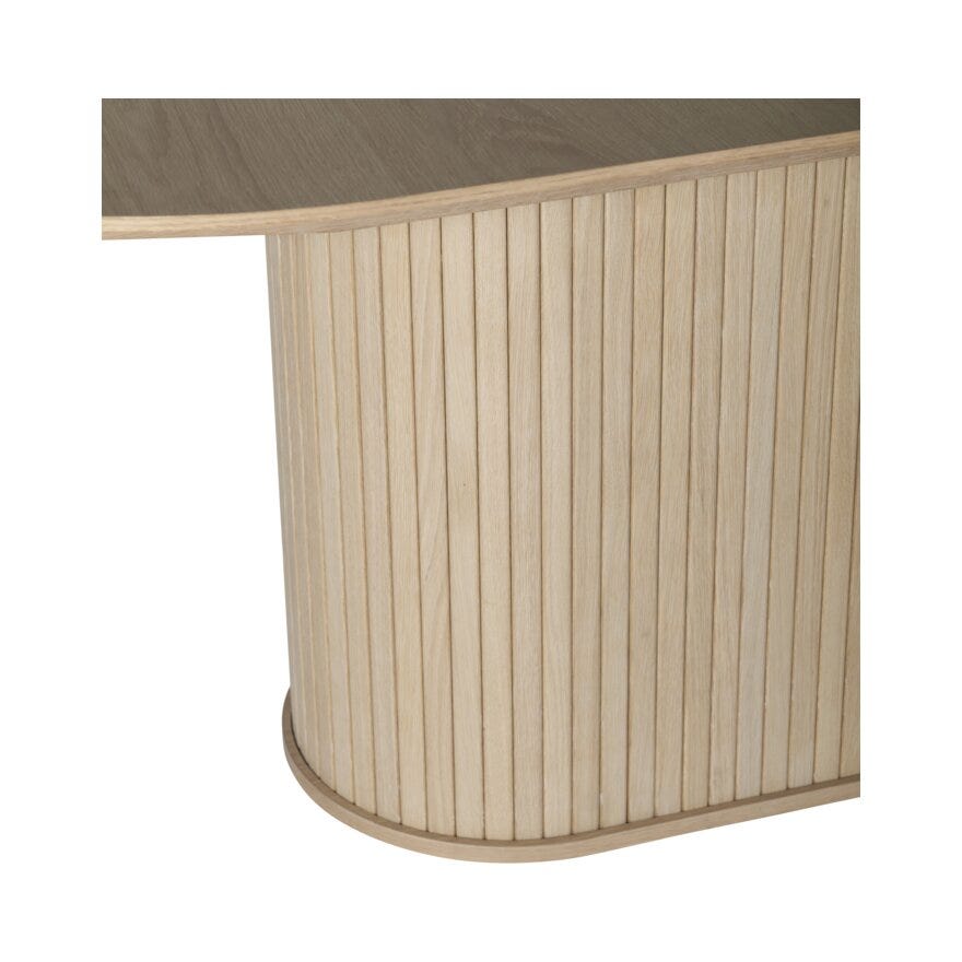 NOLA Ovalt spisebord 95x180 cm i Beige/natur
