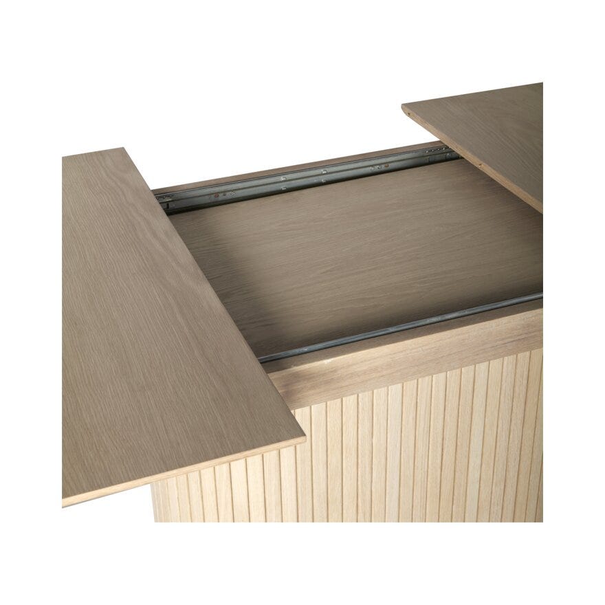 NOLA Ovalt spisebord 95x180 cm i Beige/natur