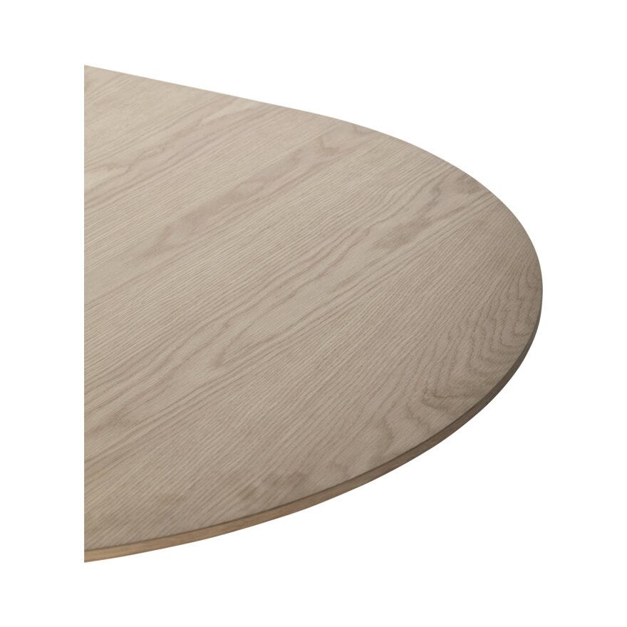 NOLA Ovalt spisebord 95x180 cm i Beige/natur
