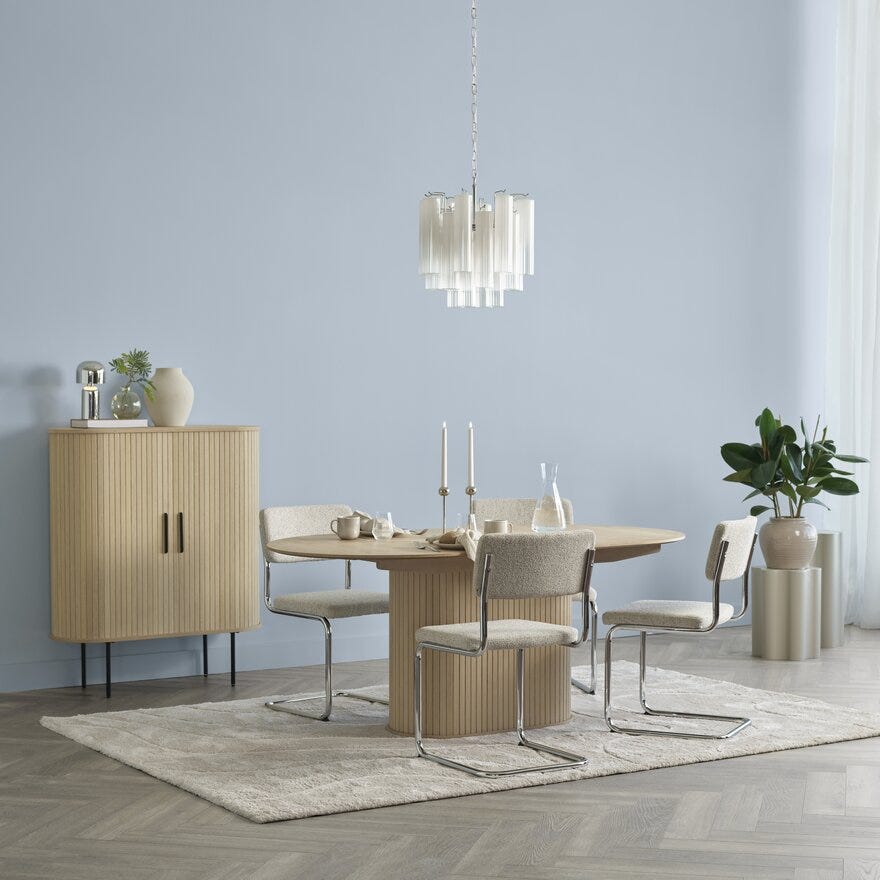 NOLA Skap 100x40 cm i Beige/natur
