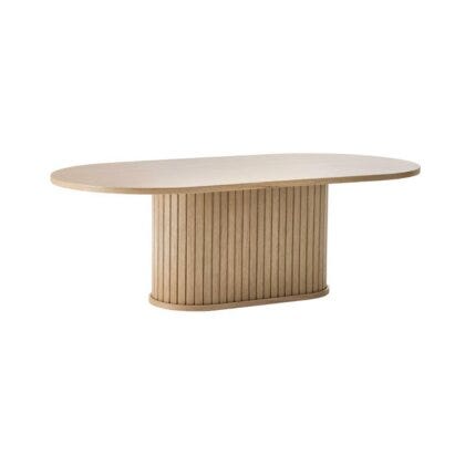 NOLA Ovalt sofabord 60x120 cm i Beige/natur