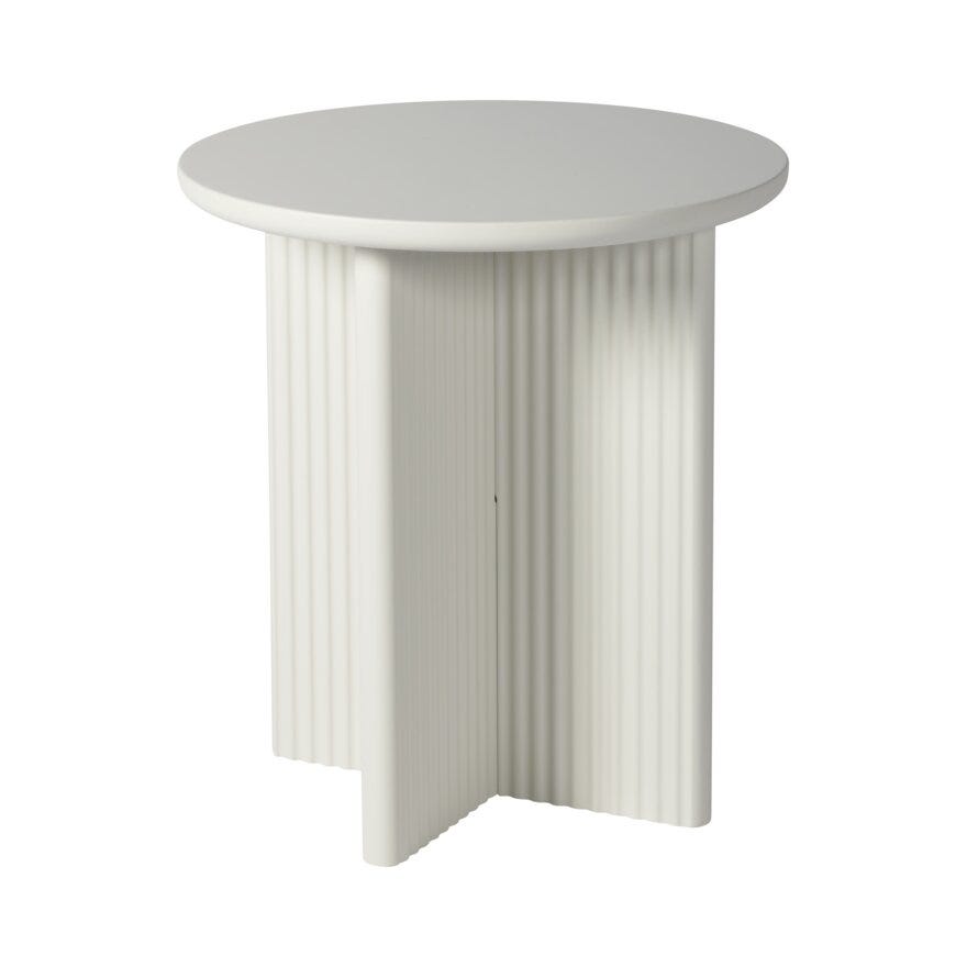 PALMA Rundt sidebord Ø50 cm i Hvit