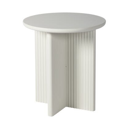PALMA Rundt sidebord Ø50 cm i Hvit