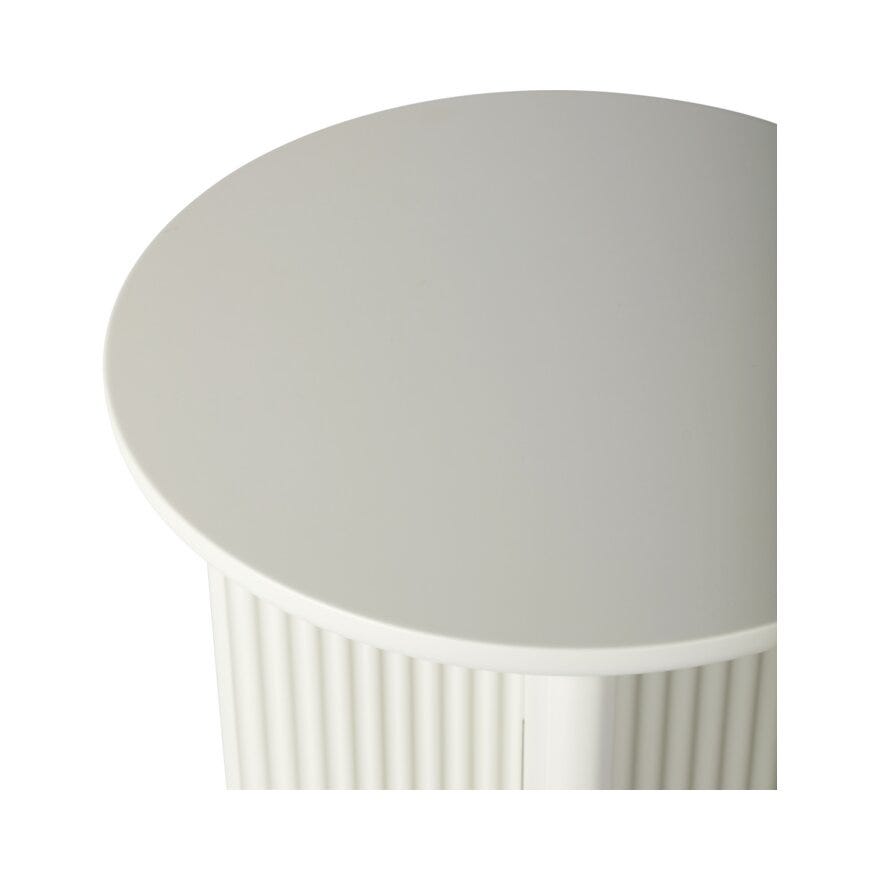 PALMA Rundt sidebord Ø50 cm i Hvit
