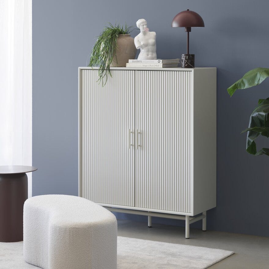 LULU Benk 100x43 cm i Hvit