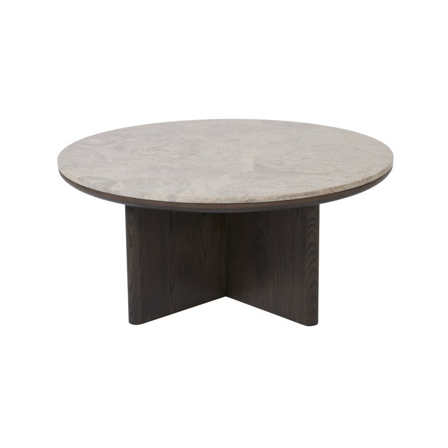 RITZ Sofabord Ø100 cm i Hvit