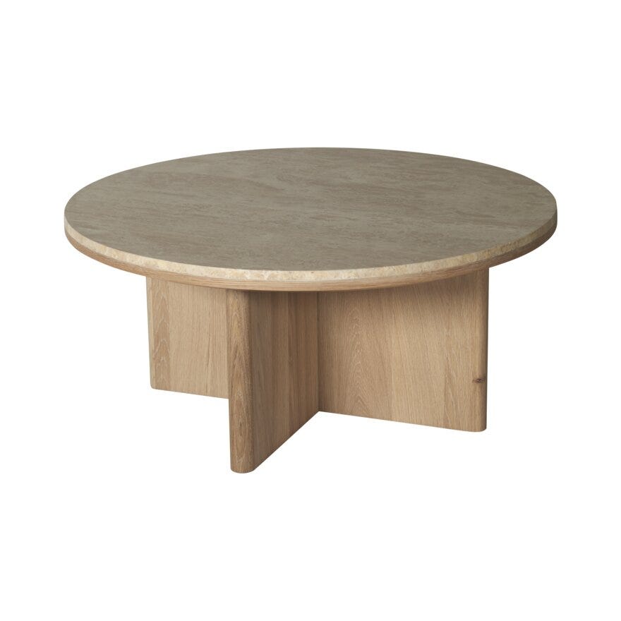 Storm Storm RITZ Rundt sofabord Ø100 cm i Beige/natur designet av Storm Pedersen