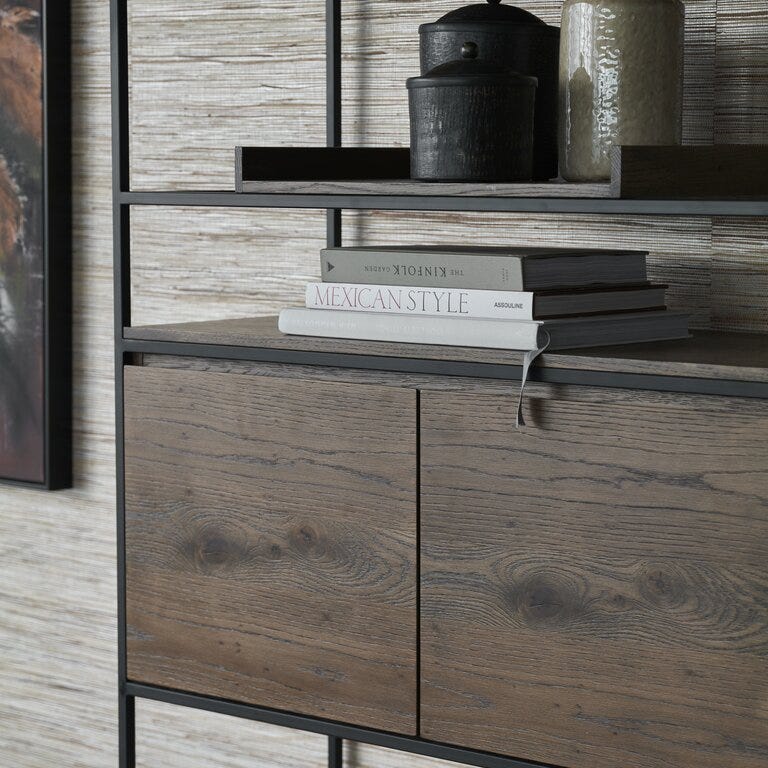 RIVOLI Bokhylle B:90 cm i Brun