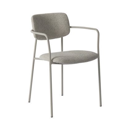 ZAMA Spisestol med armlene i Hvit