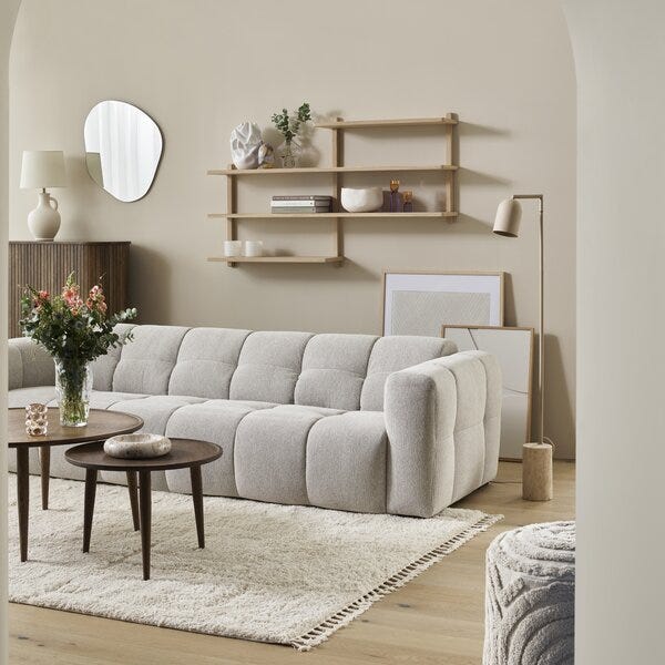 En sofa - tre ulike stiler