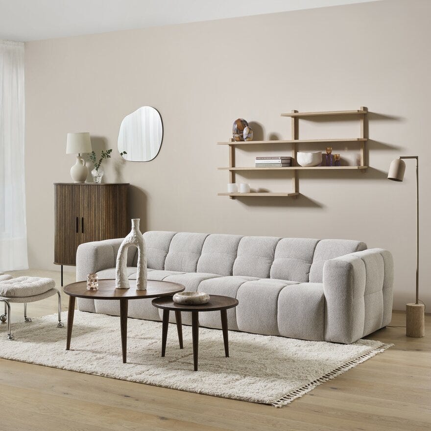 GLORIA Flossteppe 200x290 cm i Beige/natur