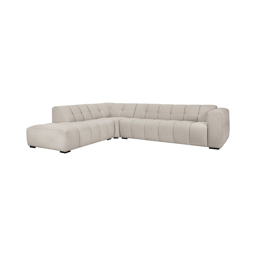 Vilmers ALPS Hjørnesofa med endeavslutning i Beige/natur