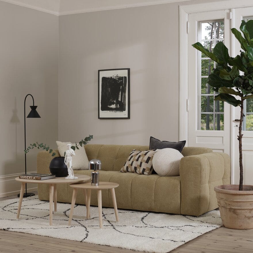 Vilmers ALPS 3 seter i Beige/natur