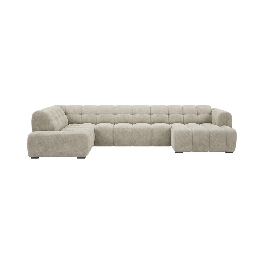 Vilmers ALPS Hjørnesofa i Beige/natur