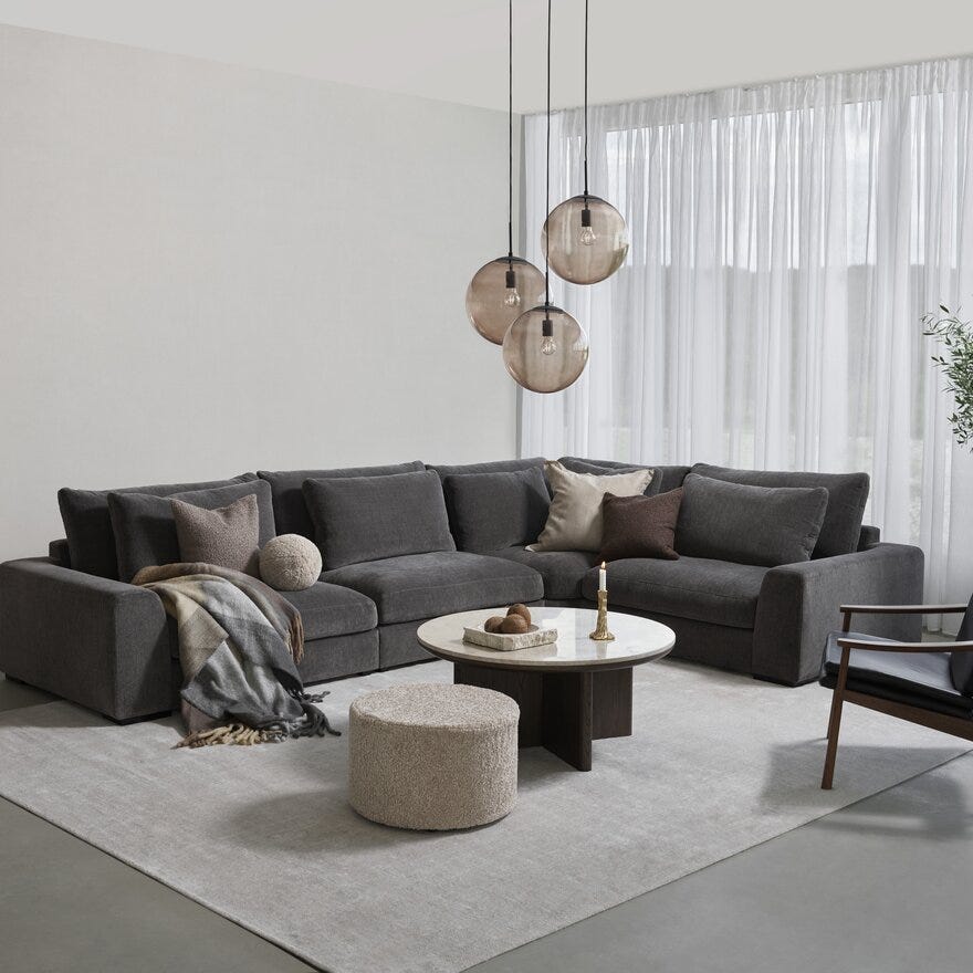 WELCH Teppe 200x290 cm i Grå