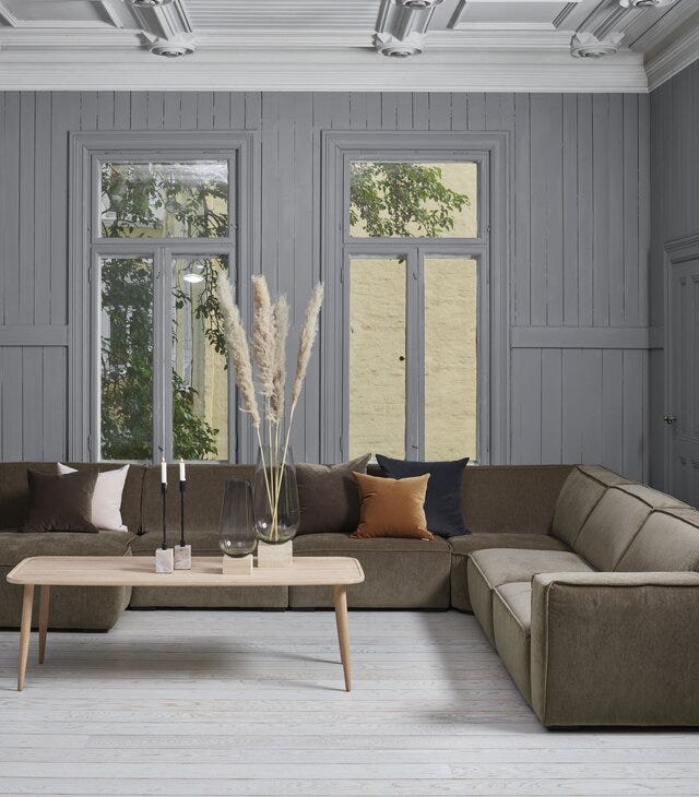 Vilmers COMFY Hjørnesofa i Beige/natur