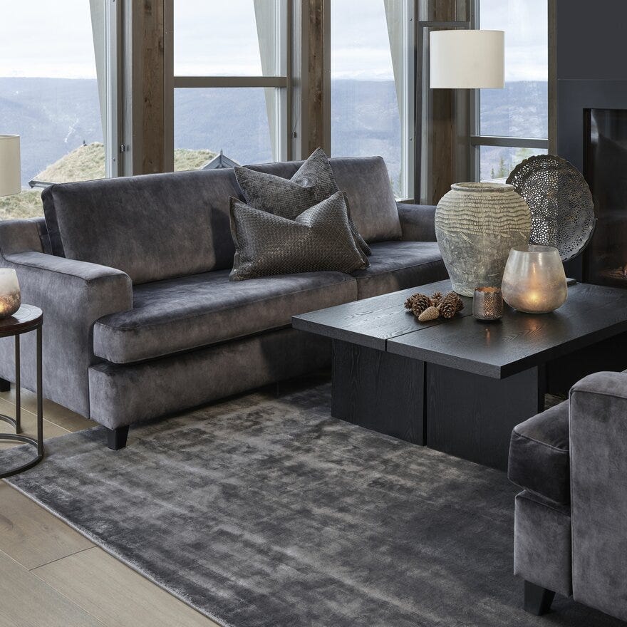 LUMEN Sofabord 40x120 cm i Svart