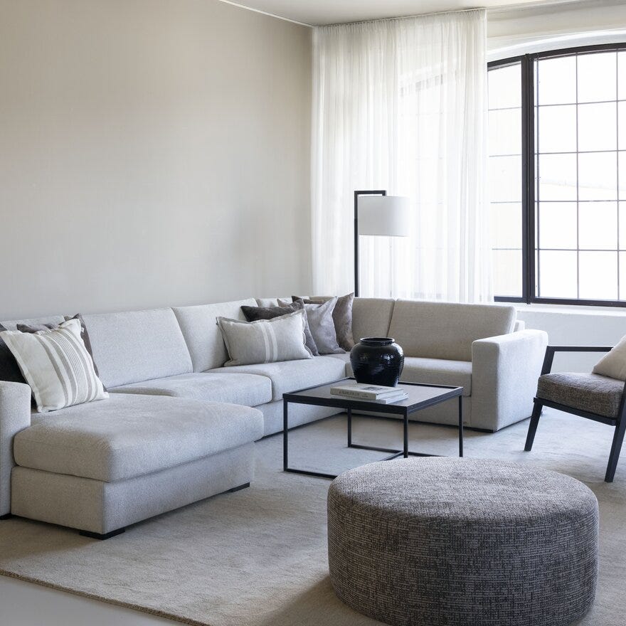 Vilmers FIELD Hjørnesofa i Beige/natur