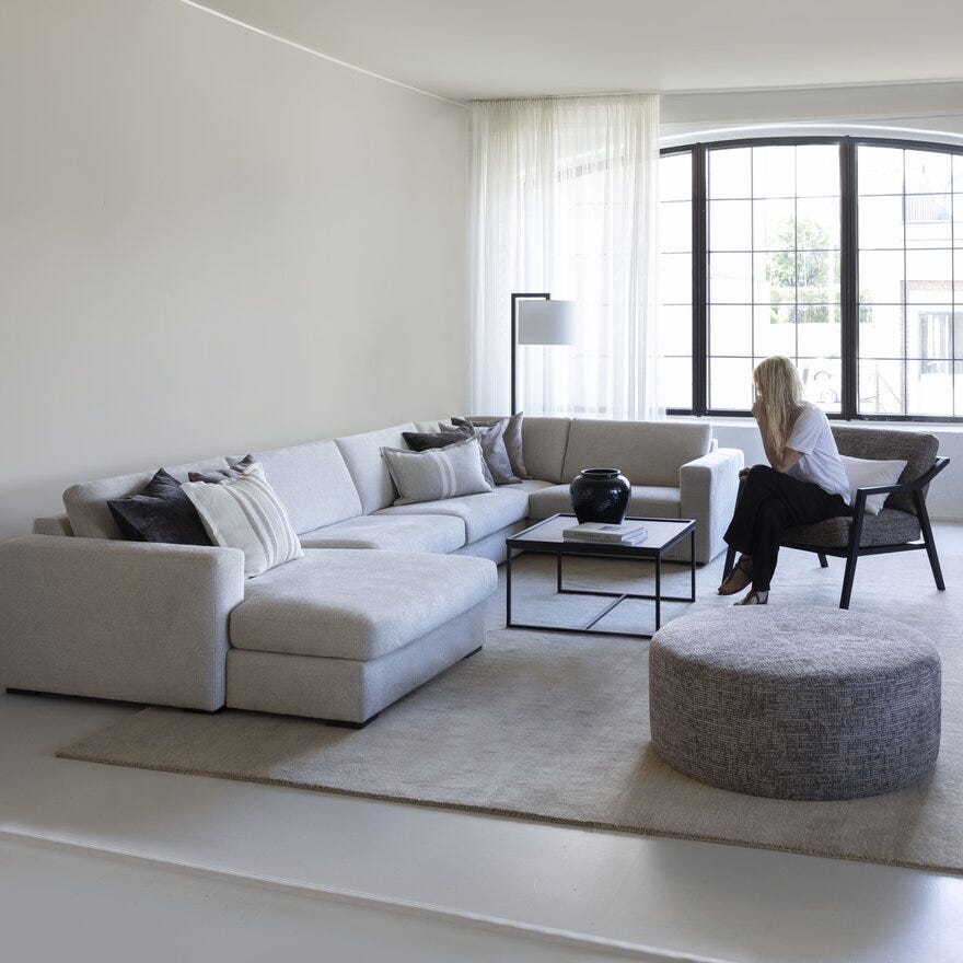 Vilmers FIELD Hjørnesofa i Beige/natur