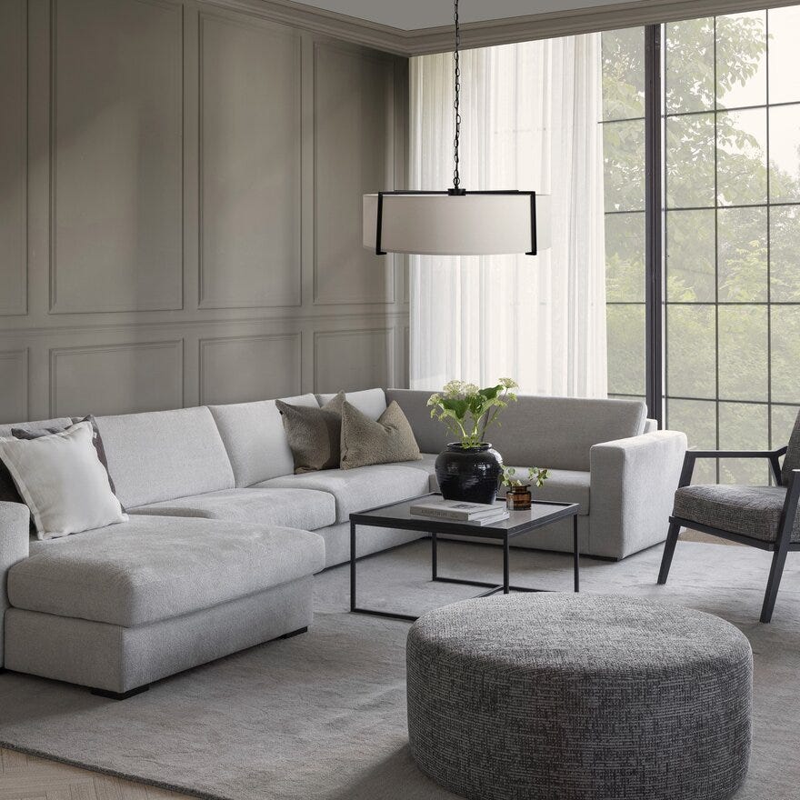 Vilmers FIELD Hjørnesofa i Beige/natur