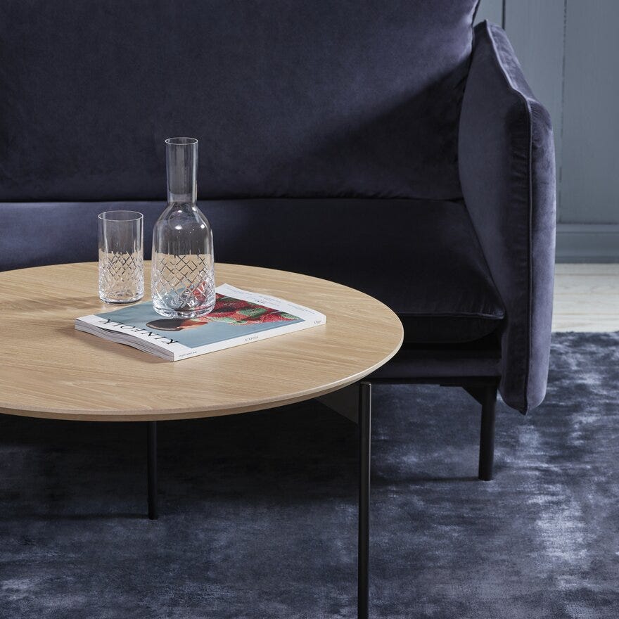 Kleppe LIVORNO Sofabord Ø108 cm i Beige/natur