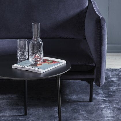 Porto rundt sidebord med hylle Ø55