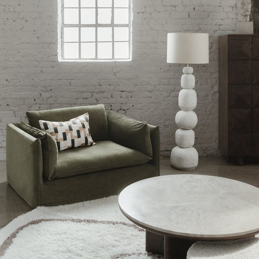 Jakobsdals LIORA Gulvlampe H123 cm i Hvit designet av Storm Pedersen