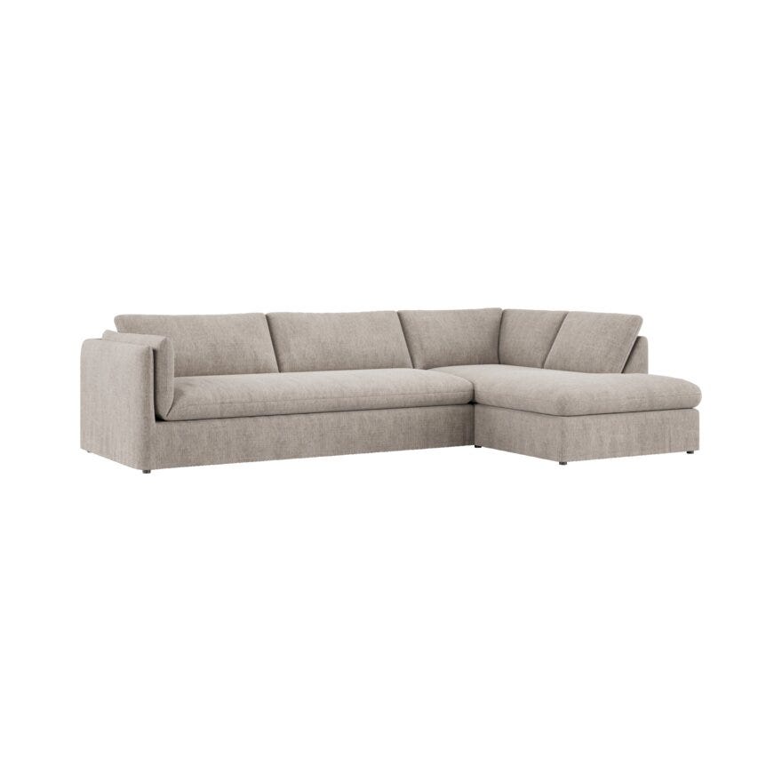 Bohus Exclusive by Storm Storm Makanda beige hjørnesofa med endeavslutning